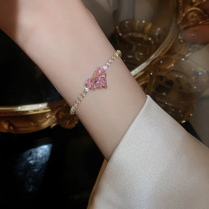 RELOJ ESFERA ESTILO DIAMANTE🔴(MAS BRAZALETE CORAZON)💗